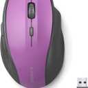 E-YOOSO Wireless Mouse for Laptop, Portable Optical Computer Mouse, 6 Buttons, Cordless 2.4GHz with USB Receiver, 5-Level 4800 DPI, 18 Months Battery Life, for PC, Chromebook, Windows, Mac (Purple)