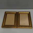 Eletecpro 4x6 Picture Frames Set of 2, Vintage Frame with Glass Cover, Gold Photo Frames Display 3.5x5 Photo with Mat or 4x6 without Mat for Tabletop or Wall Decor, Gold