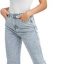 SIMIYA Tank Tops for Women Ribbed Sleeveless Racerback Summer Basic Cami Top Shirt Round High Neck Slim Fitted Blouses (White)