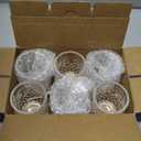 Meanplan 2.7oz Mini Shot Glasses Set Tasting Glasses Heavy Base Clear Shot Cup Cute Cordial Mini Cups for Serving Whiskey, Juice(24 Pcs)