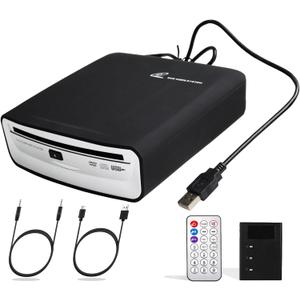 Portable Universal CD Player for Car with USB Port AUX Port,USB External CD Player for Vehicle,Laptop,Desktop,TV,Mac,Computer,for Android 4.4 and Above Navigation