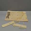 Donut Wall Display Stand, Wooden Doughnut Holder Display 9 Donuts, Donut Holder Board for Donut Grow Up Party, Birthday, Wedding, Baby Shower, Donut Party Decorations (Natural) (11.8x15.7 inch)