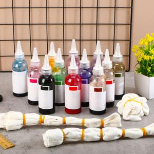 SilTriangle Tie Dye Kit Includes 12 Blank Tote Bags, 12 Colors Concentrates PreFilled Bottles, 20 ft Cotton Strings & 20 Rubber Bands for DIY Tie Dye Party Groups Supplies