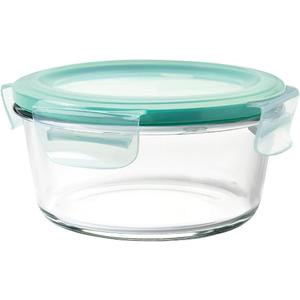 OXO Good Grips 4 Cup Smart Seal Leakproof Glass Round Airtight Food Storage Container