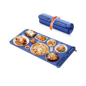 Warming Mat for Food Extra Large 32"x15", Electric Silicone Food Warmer Trays for Chafing Dishes & Buffet,Portable Countertop Food Warmers for Parties, 7-Level Temp