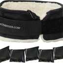 ActiveDogs Weighted Dog Collar for Muscle Building and Tactical Training - Dog Weighted Vest for Exercise - Includes 5x1lb Weights & Sheepskin Padding - Ideal for K9, Bully, Bull Terrier & More