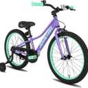 JOYSTAR NEO 20 Inch Kids Bike for Ages 6-10 Years Old Boys & Girls, 20 Inch Wheels Kids Mountain Bike with Training Wheels & Handbrake, Kids' Bicycles, Multiple Colors (Purple)