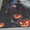 Preboun Halloween Garage Door Banner Large Hanging Backdrop Door Cover Halloween Garage Wall Decorations for Outdoor Holiday(6 x 13 ft)