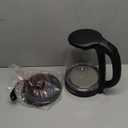 COMFEE' Electric Kettle, 1.7L Hot Water Boiler, 1500W Fast Boil, Glass Electric Tea Kettle with LED Indicator, Auto Shut-Off and Boil-Dry Protection, BPA Free (1.8 Quarts, Deep Black)