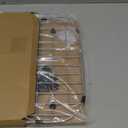 Serene Valley Sink Protector Grid 26-1/16" x 14-1/16", Centered Drain with Corner Radius 3-1/2", 304 Stainless Steel Material