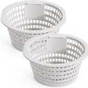 2 Pack Skimmer Basket for In Ground & Above Ground Swimming Pool Filter Basket Replacement Parts Compatible with Swimline Hydrotools 8928 O-lympic ACM88 Efficient Pool Maintenance