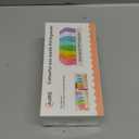 CAidRE Monthly Pill Organizer 2 Times a Day, 30 Day Pill Box AM PM for Small Pill, 31 Day Vitamin & Medication Organizer with Removable Daily Compartments, DIY Number Labels, Portable Travel Pill Case (Translucent Multi-colored)