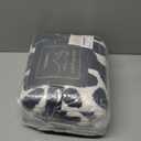 Cyusri Fieece Cow Print Blanket Home Decor 51x63 in Black