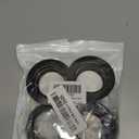 E26 E27 Light Socket Shade Ring,21.5mm/0.85inch Height Plastic Lamp Shade Collar Rings, Light Fixture Parts of Retainer Rings, Lock E26 E27 Socket with Thread Diameter 1-1/2 Inches (Black,4-Pack)