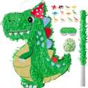 VINTS Dinosaur Pinata,Kids Dino Piñata with Blindfold, Dinosaur Themed Party Decor,Perfect for School Parties, Birthday Parties (16.93 × 12.6× 3.15in)