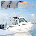 Marine Fiberglass Repair Kit for Boats, Gel Coat Repair Kit for Boats, Fiberglass Boat Repair Kit, Epoxy Filler for Boats, Fiberglass Kit Fix Holes Chips Pit Cracks (Color Match)