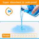 Bolux Dog and Puppy Training Pads, 1318 Disposable Dog Pee Pads, 100/Counts Ultra Absorbent & Leak-Proof Pet Underpads, Dry Quickly Pee Pad for Dog Cats Rabbits or Other House Training Pet