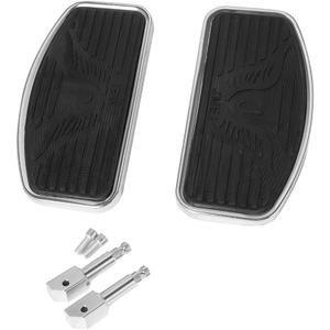 Motorcycle Rear Passenger Floorboard 360 Degrees Angle Foot Rest Pegs For Harley Sportster 883 1200 Dyna (Chrome)