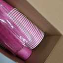 Hushee 350 Pcs 50 Guests Hot Pink Paper Party Plates and Cups Napkins Sets Holographic Glitter Disposable Dinnerware Plastic Forks Knives Spoons Birthday Bachelorette Wedding Party Supplie
