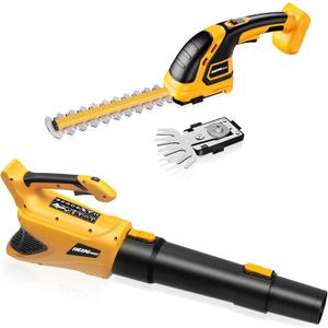 Cordless Leaf Blower and Hedge Trimmer & Grass Shear Combo Compatible with DEWALT 20V MAX Battery (Battery and Charger not Included)