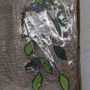 Stained Glass Window Hanging Green Plant Window Suncatcher Handcrafted Green Faux Plant Window Wall Glass Panel Decor for Plant Lovers,Unique Home Indoor&Outdoor Decor