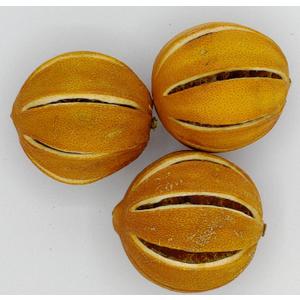 3 Dried Whole Slit Oranges for Potpourri and Bowl Fillers.