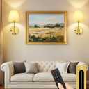 OUTON Rechargeable Wall Sconce Set of 2 with 8000mAh Removable Battery, Power Indicator, Remote & Touch Control, 3 Color Temperatures, Dimmable Wall Light for Bedroom, Hallway, Living Room, Gold