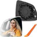 Compatible with Tesla Model Y Driver Side Mirror 2019 2020 2021 2022 2023 2024 - Left Side View Mirror Replacement Glass Power Heated, with Backing Plate