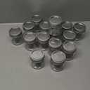 Esrentle 16 Pack 8 oz Mason Jars with Regular Airtight Lids  Glass Canning Jars 8 oz, Mini Mason Jars for Jam, Jelly, Honey, Overnight Oats, Party Favors, Shower Favor, Separable Lids