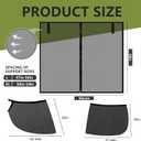 Yahenda Car Window Screens for Camping, SUV Tailgate Screen Included, 5 Pcs Car Window Bug Screens Set, Mosquito Net Privacy Shade for SUV Camping Side Windows & Trunk(L)