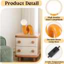 Orange Table Lamp Modern Milk White Globe Glass Table Light Modern Resin Light Fixtures for Bedside Bedroom Living Room Kid’s Room Corner Office