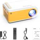 vamvo Mini Portable Projector Small VideoProjector for Home Theater Projectors, Outdoor Projectors Movie Use in Camping, Videos Can Be Easily Mirrored Directly to Projector