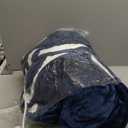 ESTINGO Heated Blanket Throw, Electric Blanket Flannel Sherpa with 4 Hours Auto Off & 5 Heating Levels, Washable Electric Heated Blanket with ETL Certified for Bedding, Ideal Gift, 50"x60", Navy Bule