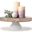 LemonRoad Large Round Wood Risers for Display, 14 Inch
