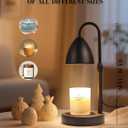 MRSZIRUI Candle Warmer Lamp with Timer Dimmable, Lamp Candle Warmer Birthday Gifts for Women, Black Adjustable Wax Melter Warmer for Jar Candles, House Warming Gift Home Decor