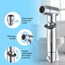 Handheld Bidet Sprayer for Toilet Kit Cleaning Assistant Jet Spray Bidet attachment for Toilet Adjustable Water Pressure Easy Control One Button to Shut-off Water