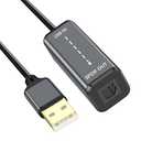 USB A to TOSLINK Optical Audio Adapter,USB Type A to SPDIF Digital Converter Compatible with Windows/Laptop PC ONLY(Unidirectional U SB A to Optical)