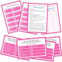 Baby Shower Friendly Feud Game, Fun Baby Shower Game Card for Adults, Pink Friendly Feud Quiz for Baby Girl Shower Gender Reveal Party, Feud Trivia Games Baby Shower Favor Supplies, 07