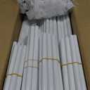 VTRIN 10 Tiers Shoe Rack Tall Large Capacity 50 Pairs Wide Shoe Organizer Sturdy Shoe Shelf for Entryway with Two Hooks Metal Shoe Storage for Closet, Bedroom, White, XJ-113