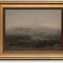 Gold Framed Wall Art Vintage Landscape Canvas Art Farmhouse Dark Picture Moody Wall Decor Antique Prints Rustic Paintings Country Artwork for Bedroom Living Room 8x10 Inch