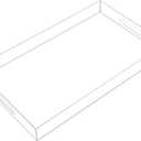 Clear Acrylic Serving Tray with Handles-Butler Trays for Coffee Table, Snacks,Breakfast in Bed, Kitchen Countertop,Vanity,Makeup Organizer,Ottoman (Clear, 12x20 Inch)