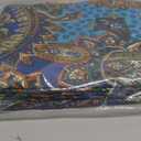 Flat Sheets Only Queen Size 100 Percent Cotton Paisley Printed Top Sheets Easy Care Bed Sheet