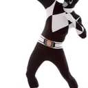 Morphsuits Black Power Ranger Costume Adult Men, Power Ranger Costume Adult, Funny Costumes for Adults, XXL