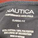 Nautica Men's Performance Pique Polo Shirt, Large