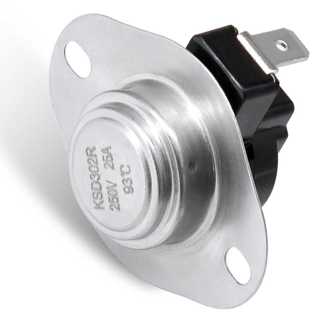 Adviace 80601 High Temp Limit Switch for Vogelzang VG5790, VG5770 Pellet Stoves, USSC 5660 and Ashley Pellet Stoves, L200F Thermodisc Safety Sensor Snap Disc Switch with Manual Reset Button