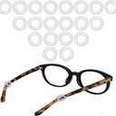 MOLDERP Glasses Ear Grip - Eyeglasses Temple Tip Sleeve Retainer,Anti-Slip Comfort Glasses Retainers For Spectacle, 12 Pairs (Clear)