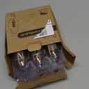 GvvooHome Candelabra Light Bulbs, 6W Equivalent to 60 watt, E12 LED Bulb Non-Dimmable 2700K Soft White, LED Chandelier Bulb, B10 Candle Bulbs, 90+CRI, 600LM, Cear Glass, 6 Pack