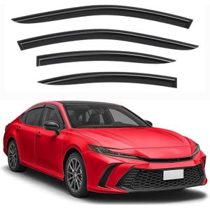 Rain Guards for Toyota Camry LE SE XLE XSE 2025 2026 Window Visor Window Wind Deflector Rain Guard Shield Cover Vent Visor Glossy Black (for Camry LE SE XLE XSE 25-26)