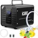 Ozone Generator 60,000mg/h & Ozone Generator Water 1000 mg/h High Capacity Smart Ozone Machine Odor Removal Commercial Ozone Odor Eliminator for Home, Smoke, Pet Odor, Car, Cleaning Fruits, Vegetables