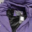 Pursky Women's Warm Winter Thicken Coat Waterproof Cropped Jackets Parka With Removable Hood (Large, Purple)